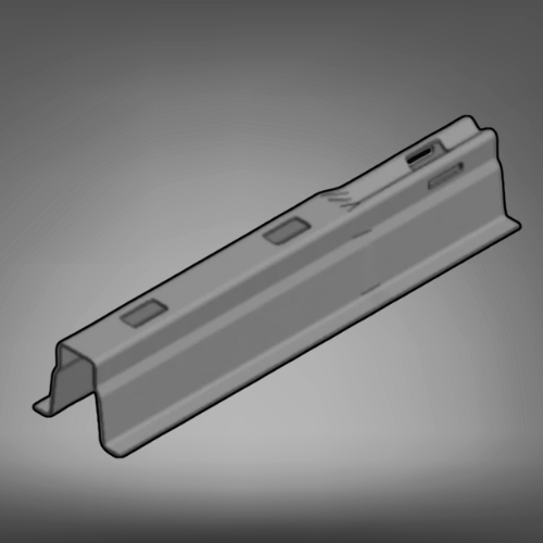 Van Der Valk Galv Roof Carrier L=1200x1.5mm + Coupling 87mm
