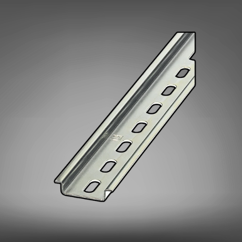 35mm Top Hat Din Rail 4mm Slots - 1mtr