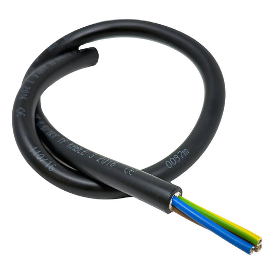Helukabel NYY-J 3 Core 4mm², Black AC Cable 0.6/1kV Inverter Cable