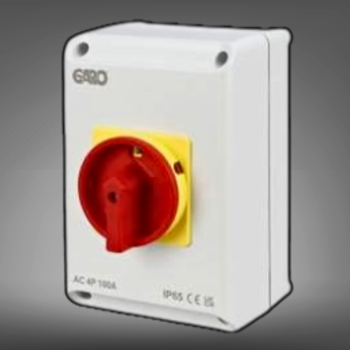 Garo 100A 4 Pole Rotary Isolator Switch IP65
