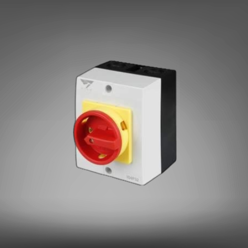 IMO Stag 32A AC 4 Pole Surface Mounting Rotary Isolator Plastic Enclosure IP65