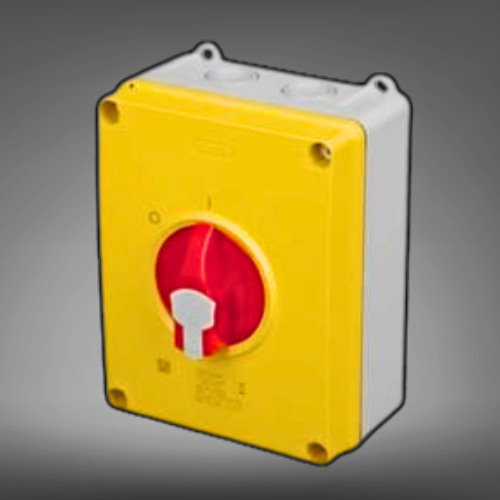Gewiss 63A 3 Pole Emergency Rotary Isolator Switch IP66 / 67 / 69