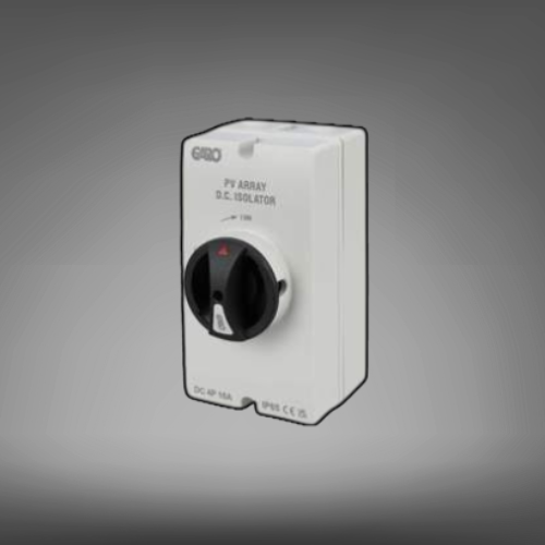 Garo 16A 4 Pole 1500V DC Surface Mounting Isolator IP65