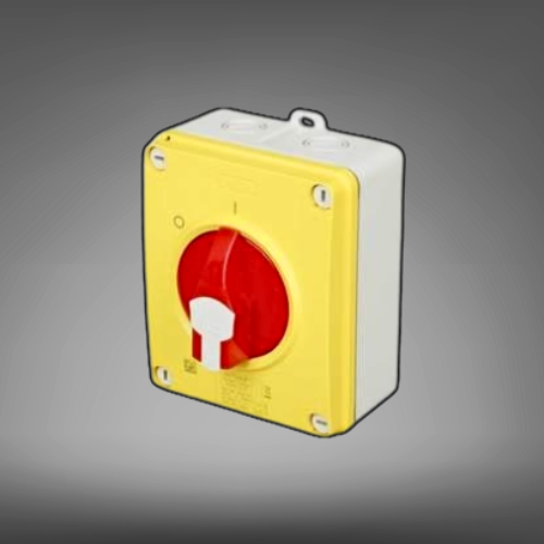 Gewiss 16A 3 Pole Emergency Rotary Isolator Switch IP66 / 67 / 69