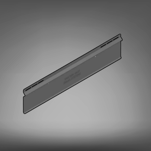 Van Der Valk Galv Back Plate ValkPro+ P10° L=1160mm