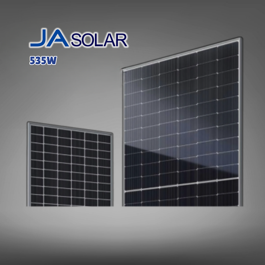 535W JA Solar | N-type Bifacial | Double Glass MBB Traceable | Black Frame