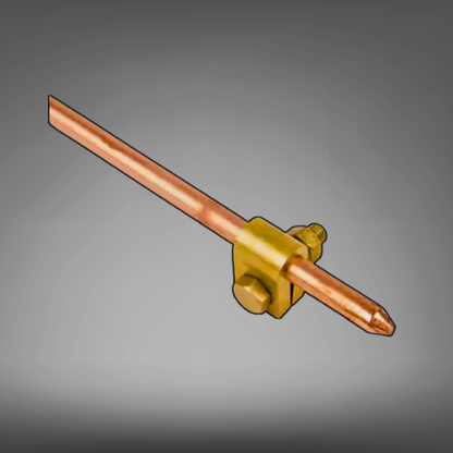 Earth Rod 1200mm x 9.5mm & Clamp