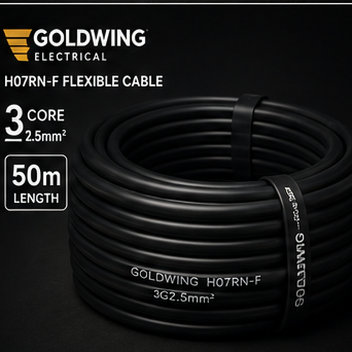 Goldwing H07RN-F 2.5mm² 3 core 50m full-frame product image
