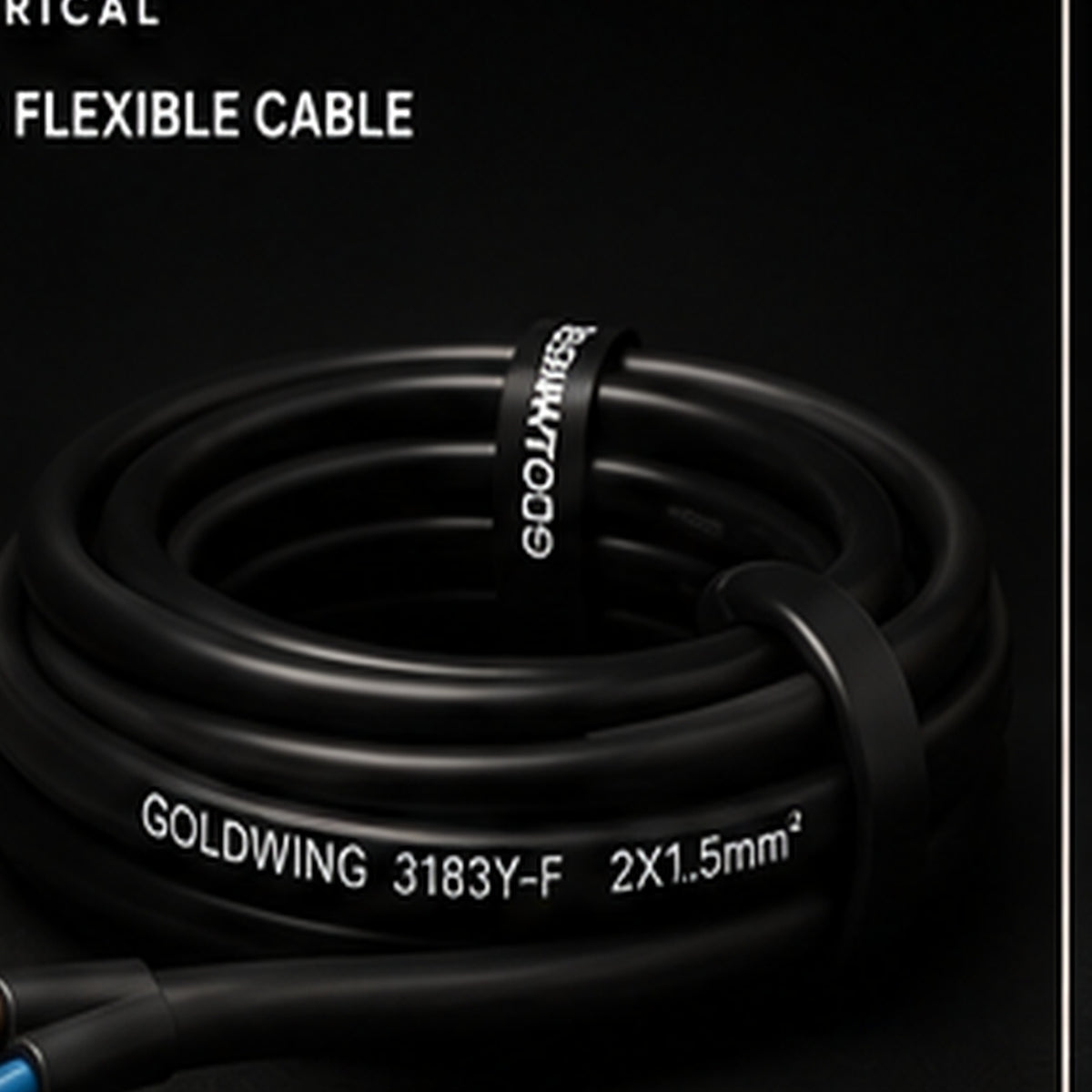 Goldwing PVC flex black 2 core 10m full-frame product image