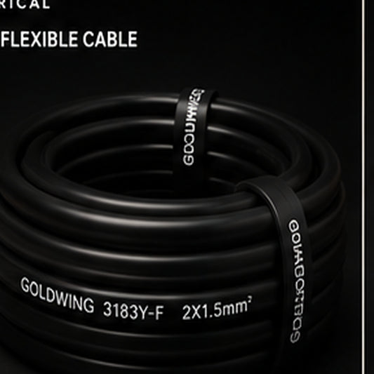 Goldwing PVC flex black 2 core 50m full-frame product image