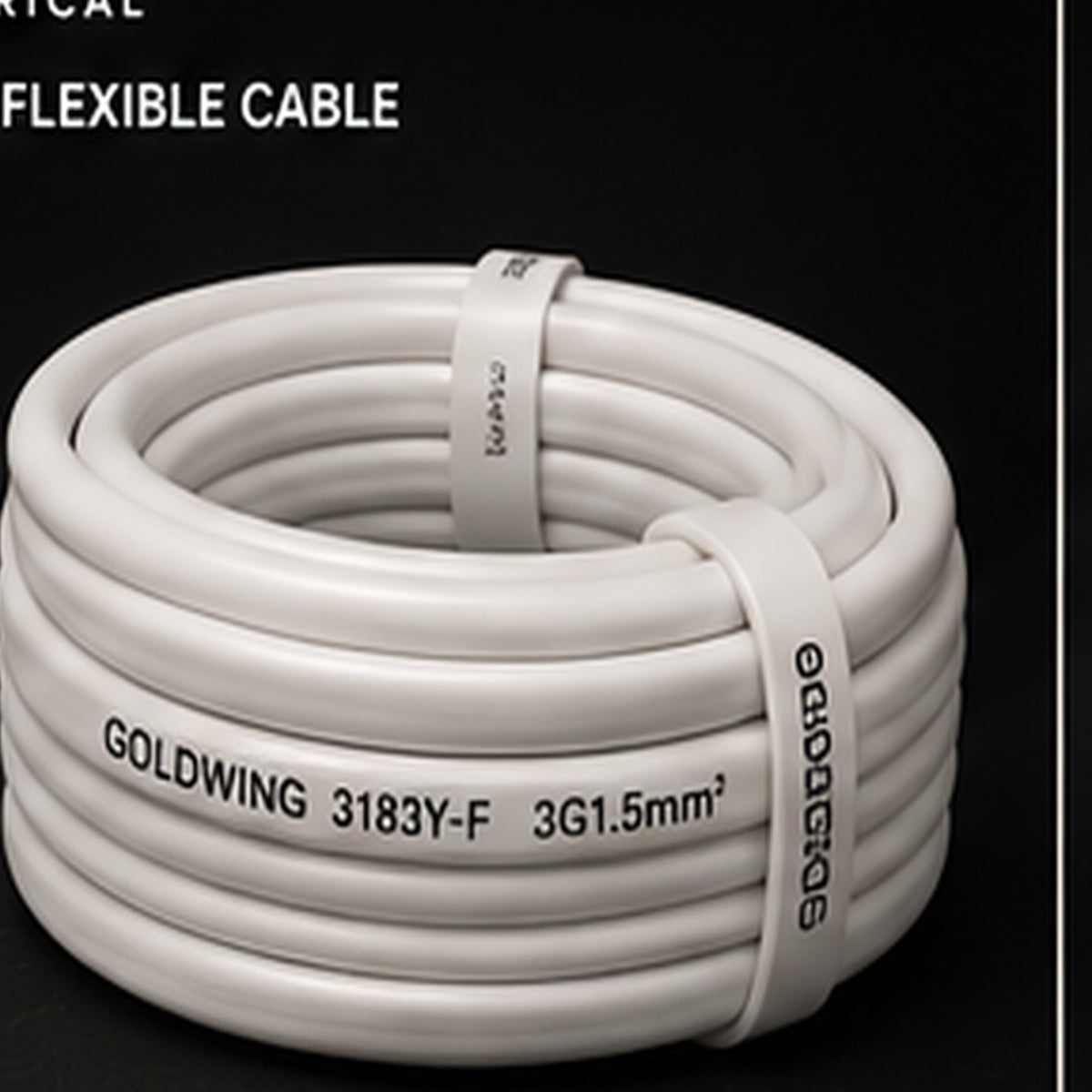 Goldwing PVC flex white 3 core 50m full-frame product image