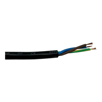 Helukabel H07RN-F 3 Core 1mm², Black AC Cable 0.6/1kV Inverter Cable