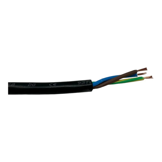 Helukabel H07RN-F 3 Core 1mm², Black AC Cable 0.6/1kV Inverter Cable