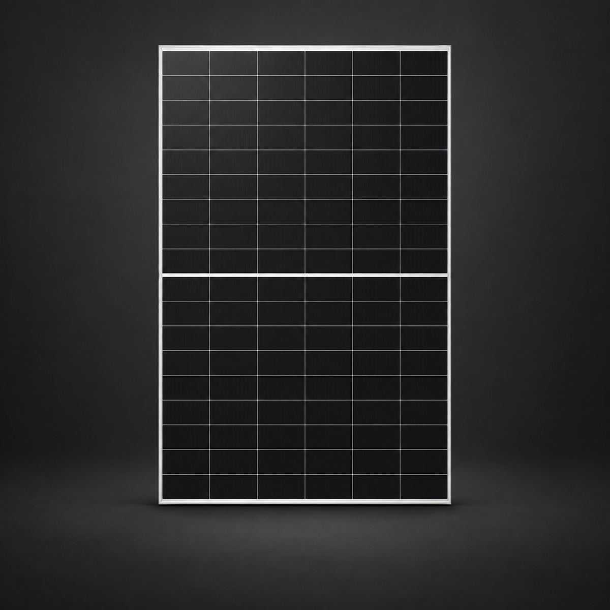 LONGi 460W solar panel on a dark studio background