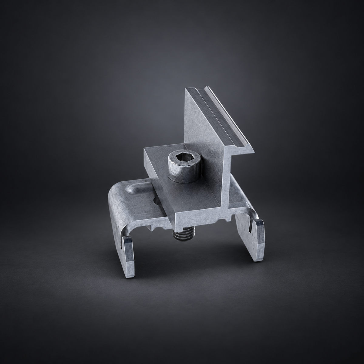 Solarport 35mm End Clamps - Caphead on a dark studio background