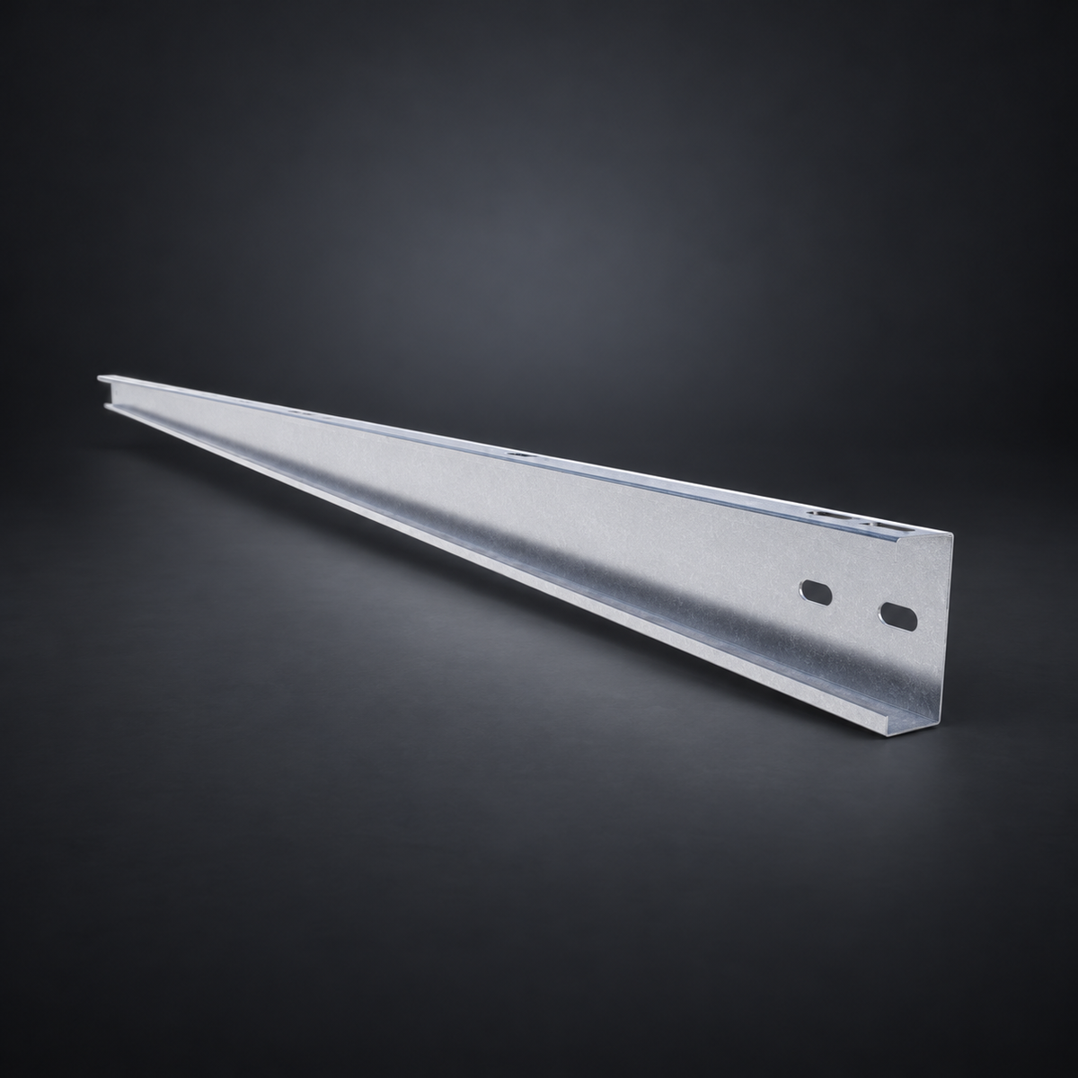Solarport GM C Rafter 100x45x40x1.45 1390L on a dark studio background