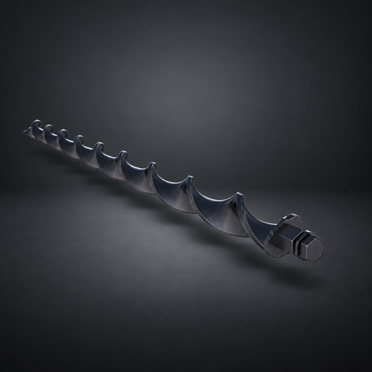 Solarport Spirafix Ground Anchor 50-10-1050mm AC TYPE on a dark studio background